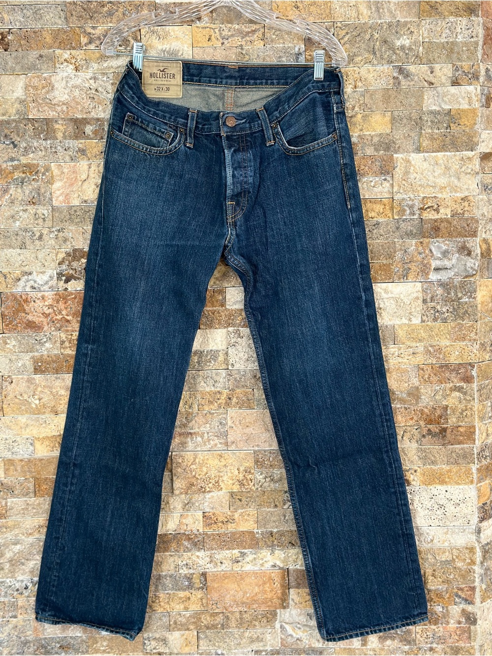 Hollister Men's Indigo Straight Jeans 32x30